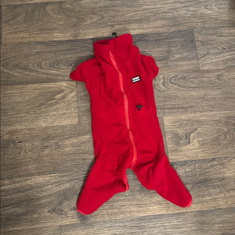 Red Dog Fleece Onesie